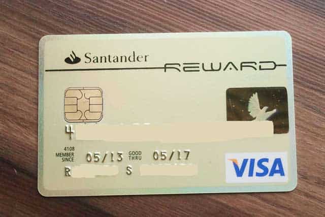 solicitar o cartão Santander Reward